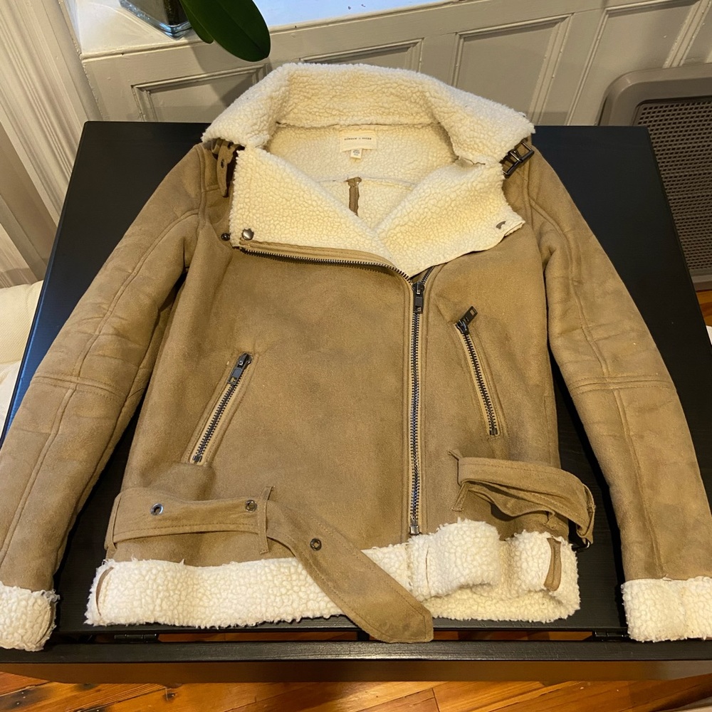 Urban Outfitters Sherpa Moto Jacket